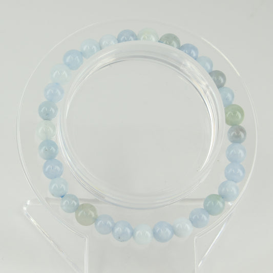 Aquamarine Bracelet 6mm