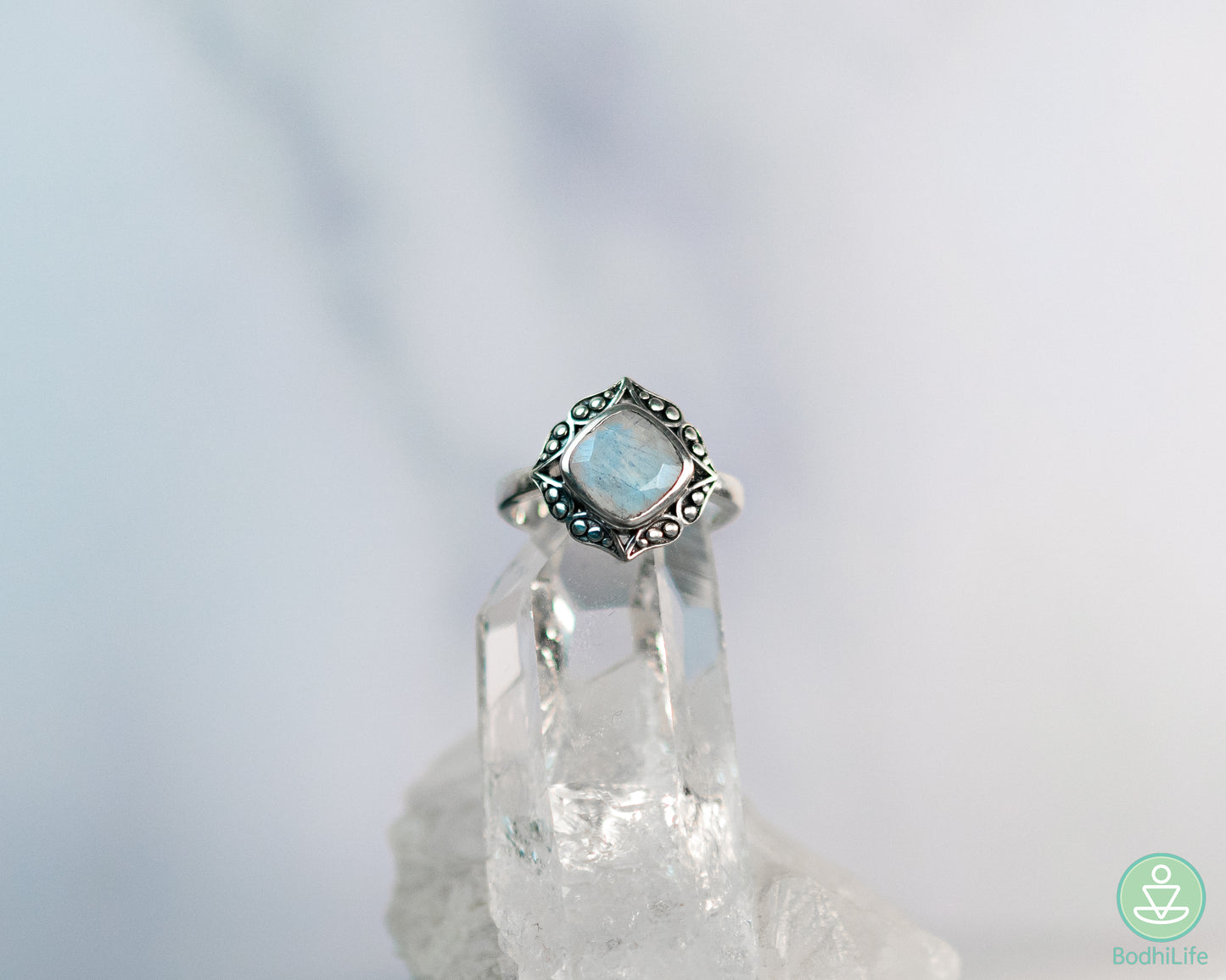 Moonstone Rainbow Ring 4