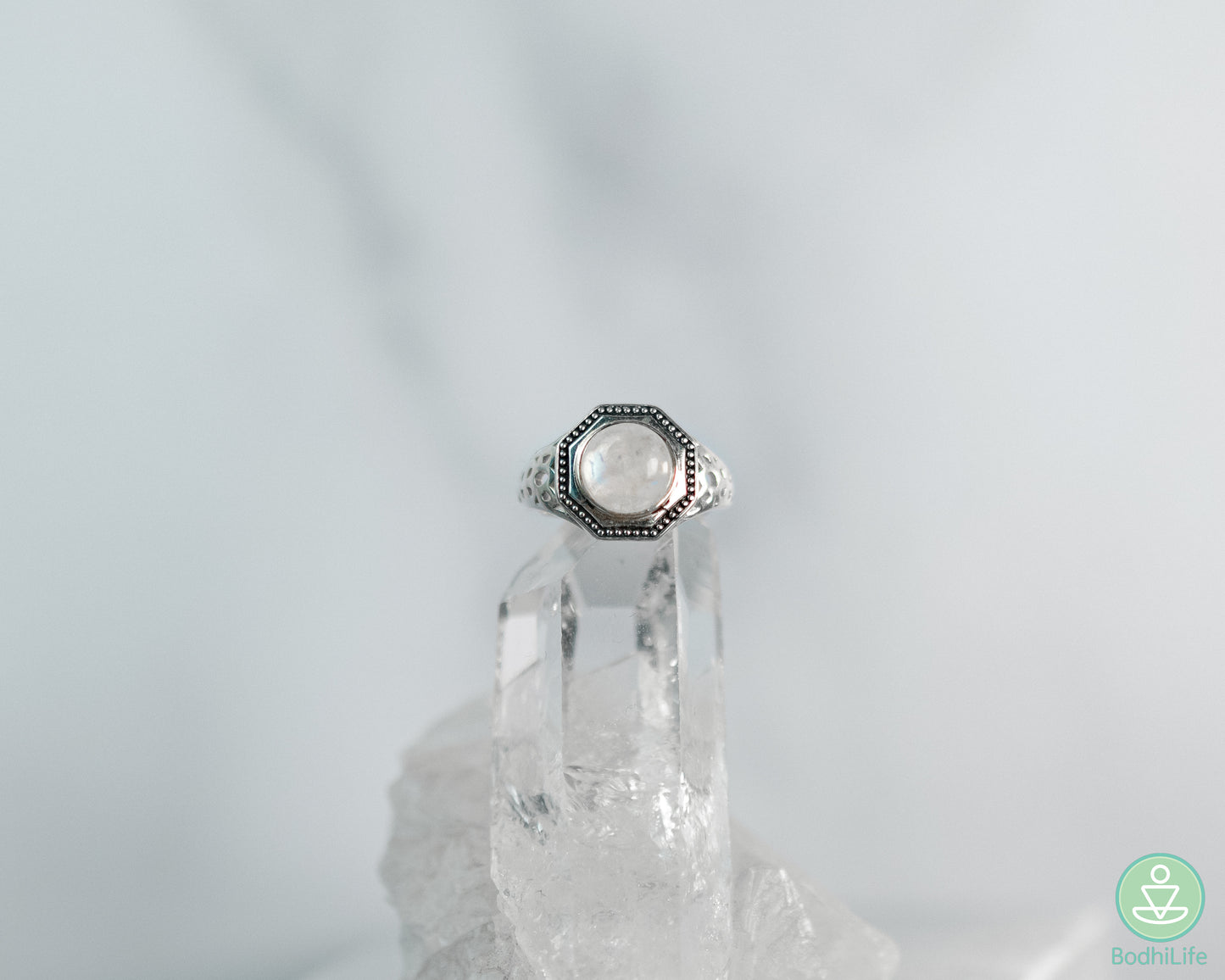 Moonstone Rainbow Ring 3