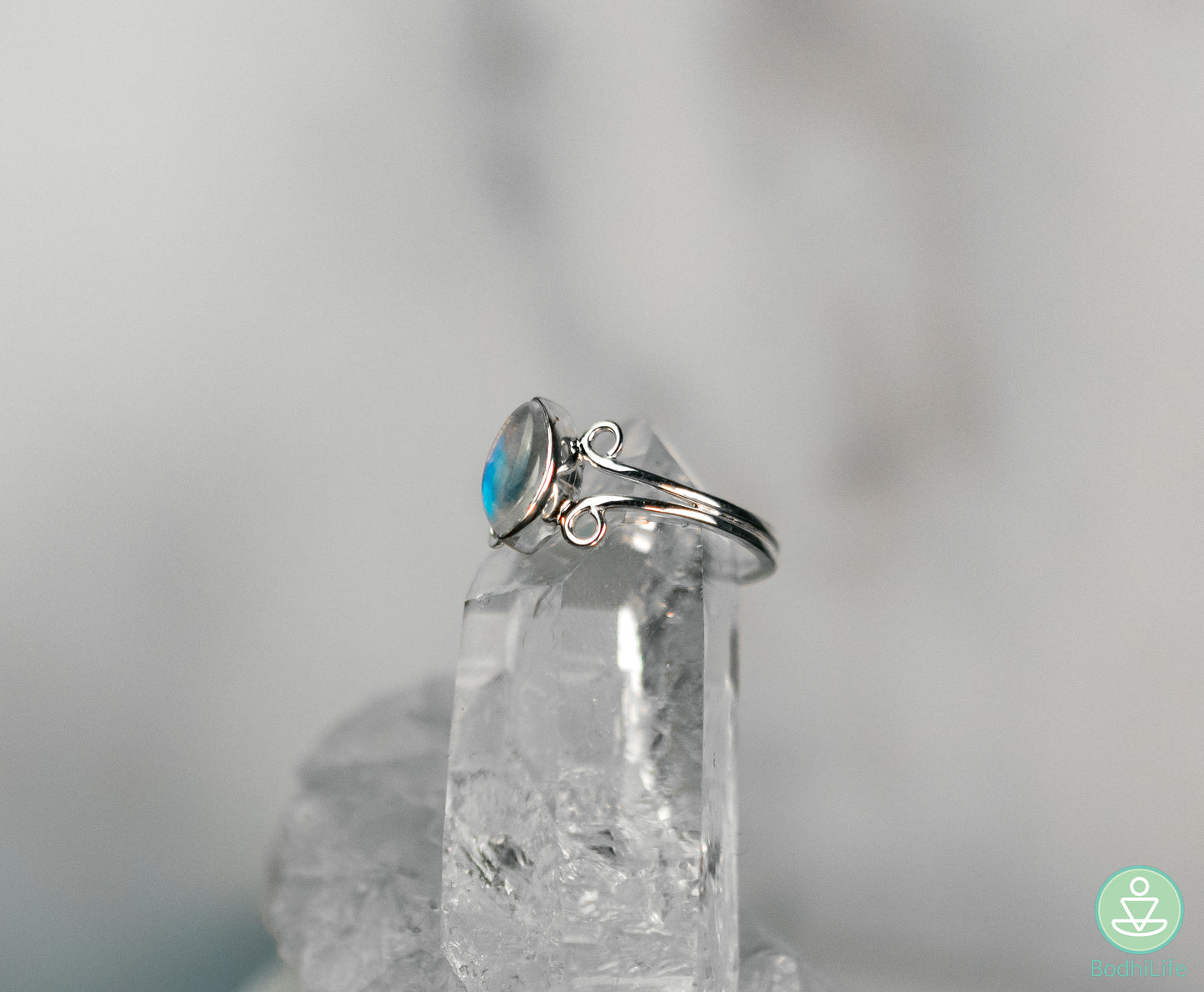 Moonstone Rainbow Ring 1