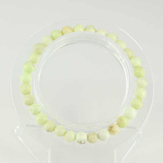 Lemon Chrysoprase Bracelet 6mm