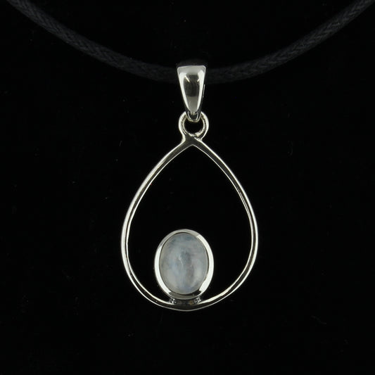 Moonstone Rainbow Pendant 2