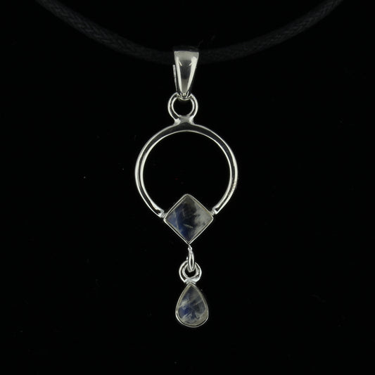 Moonstone Rainbow Pendant 3