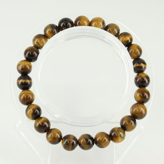 Tigereye Gold Bracelet 8mm