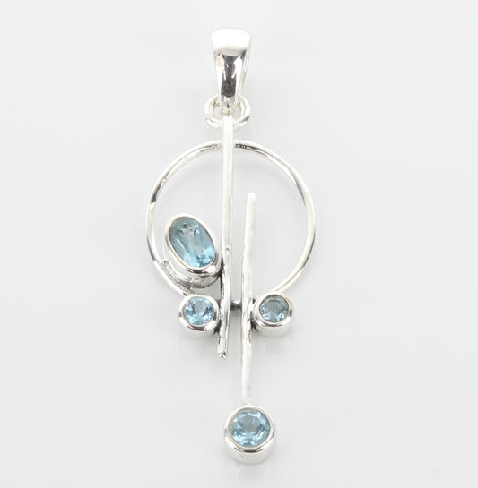 Blue Topaz Pendant 1