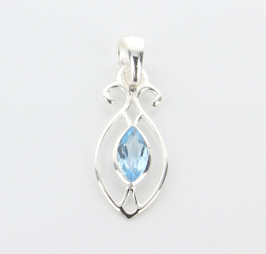 Light BLue Topaz Pendant