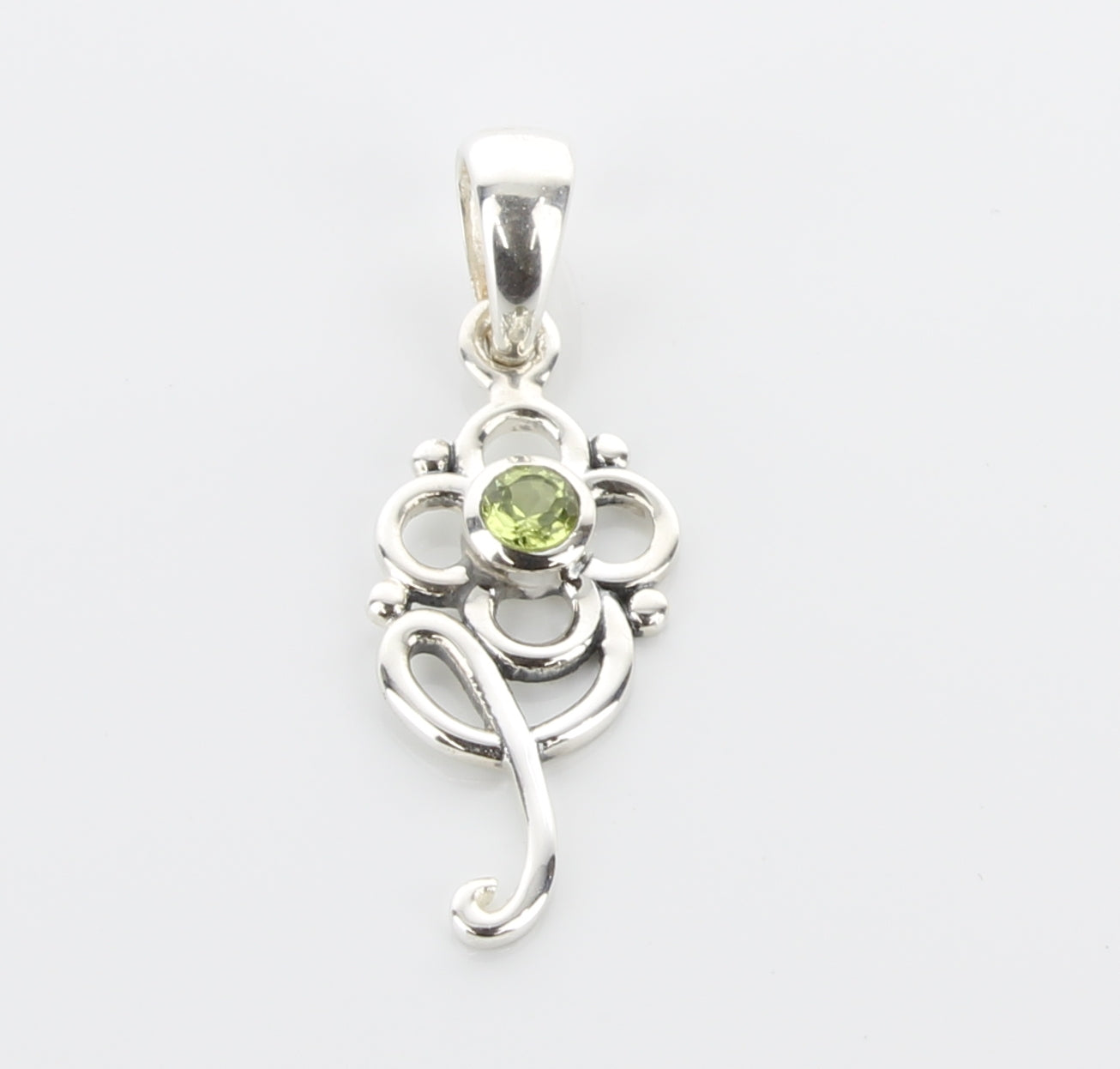 Peridot Flower Pendant